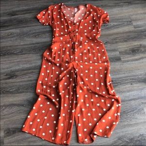 Target Pants - Target • Rust and White Polka Dot Jumpsuit Target Pants - Target • Rust and White Polka Dot Jumpsuit